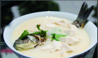 秋季养生汤煲汤食谱：鲫鱼豆腐汤